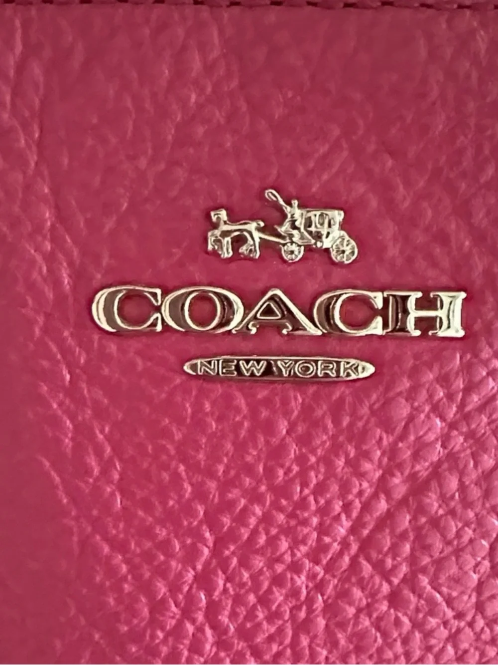 Coach Pink Leather Bag